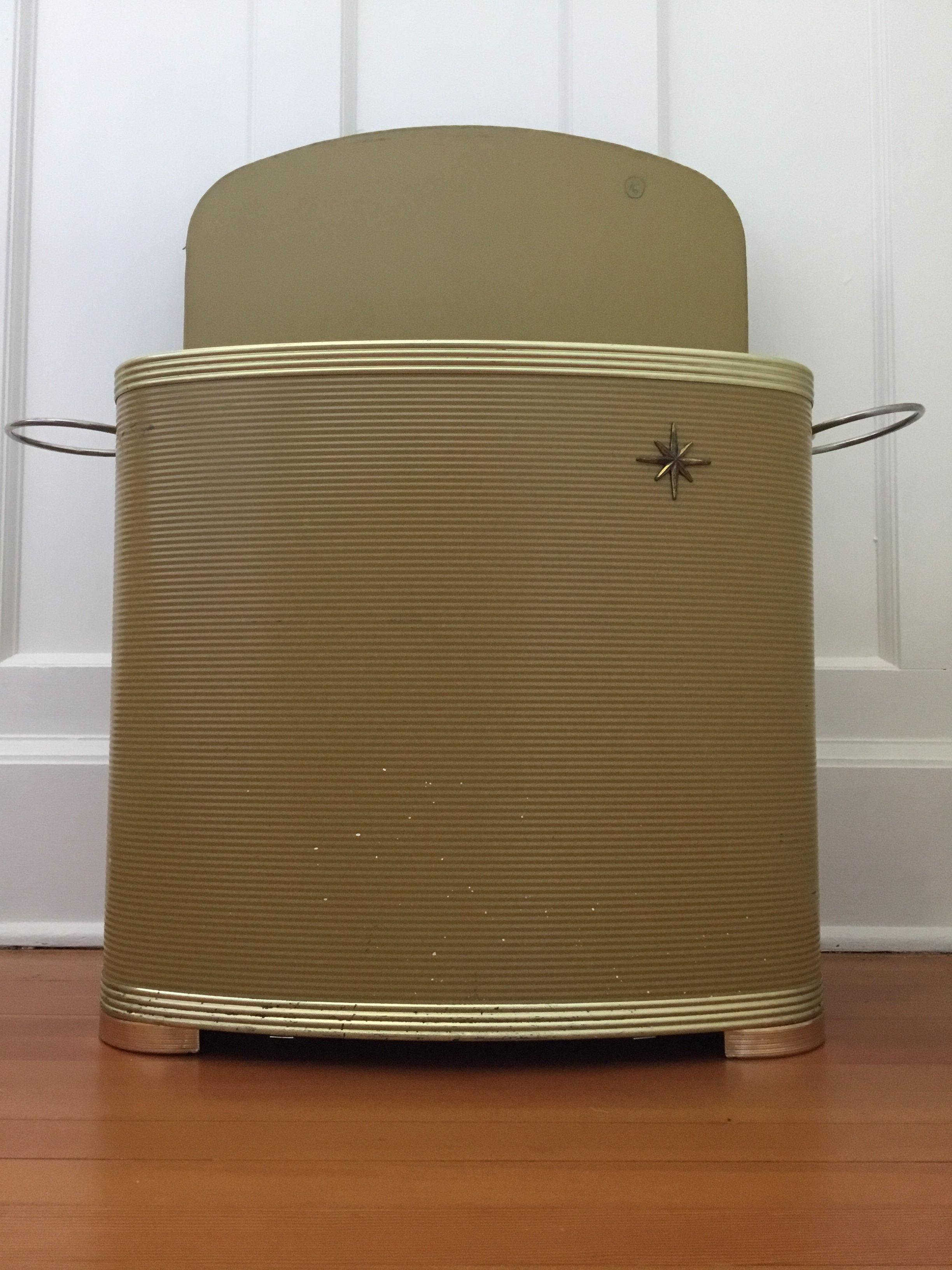 Gold  Laundry and Clothes Hamper - Cook Street Vintage