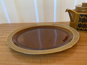 Close up of Hornsea "Heirloom" dinner plate with tea pot behind it- Cook Street Vintage