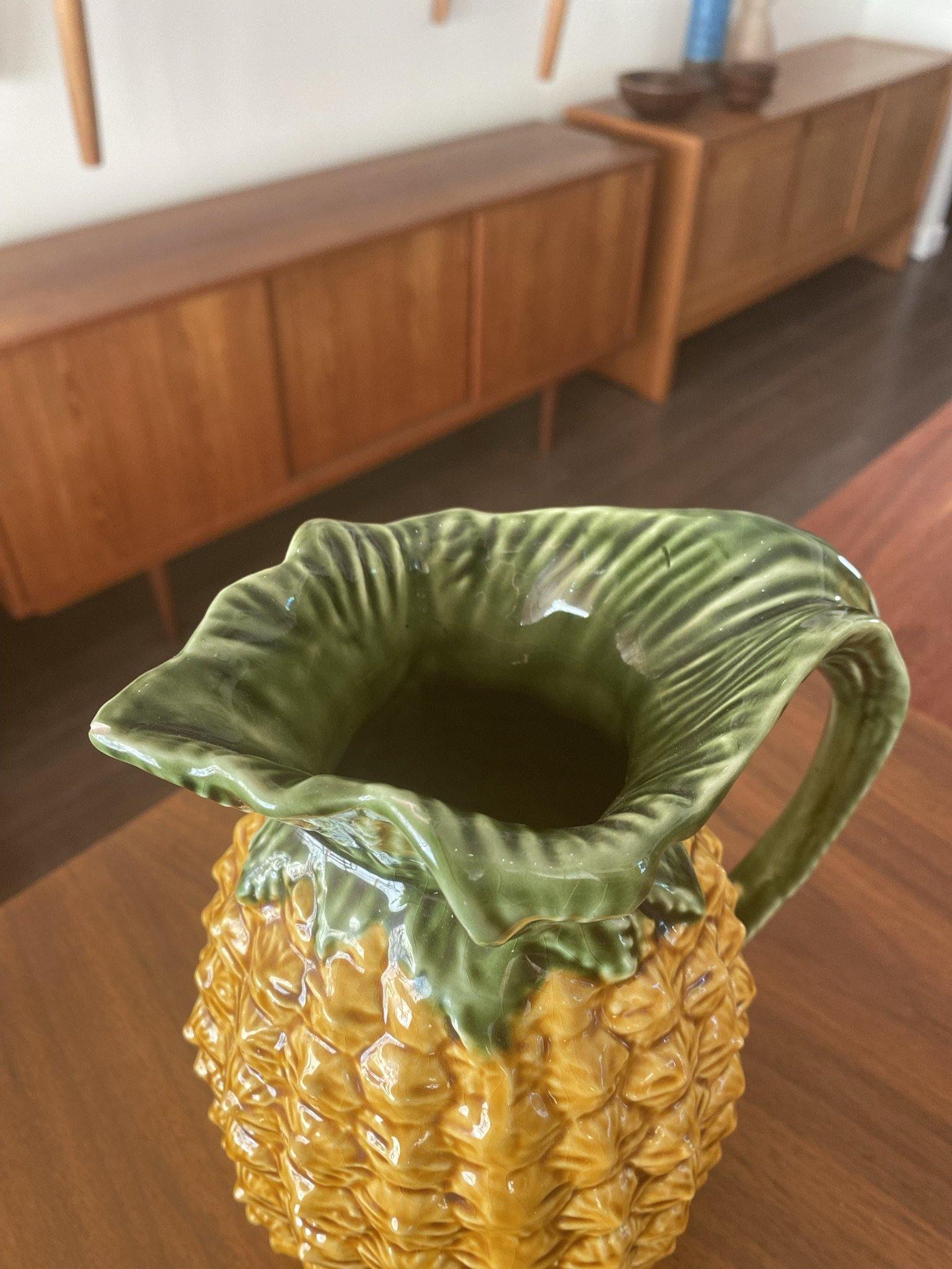 Birds eye view of olfaire vintage pineapple jug- Cook Street Vintage