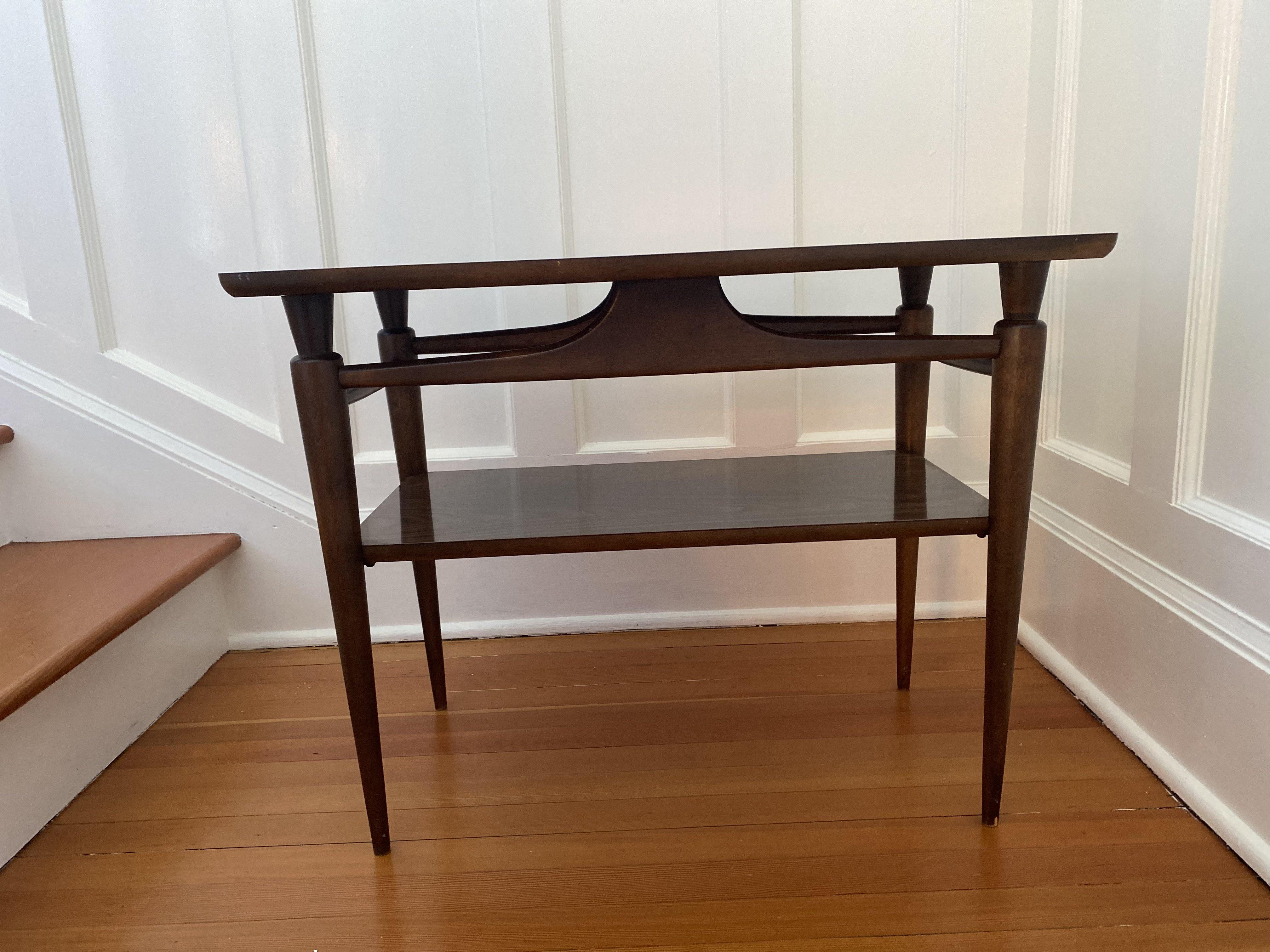 Formica Two Tiered Side Table - Cook Street Vintage