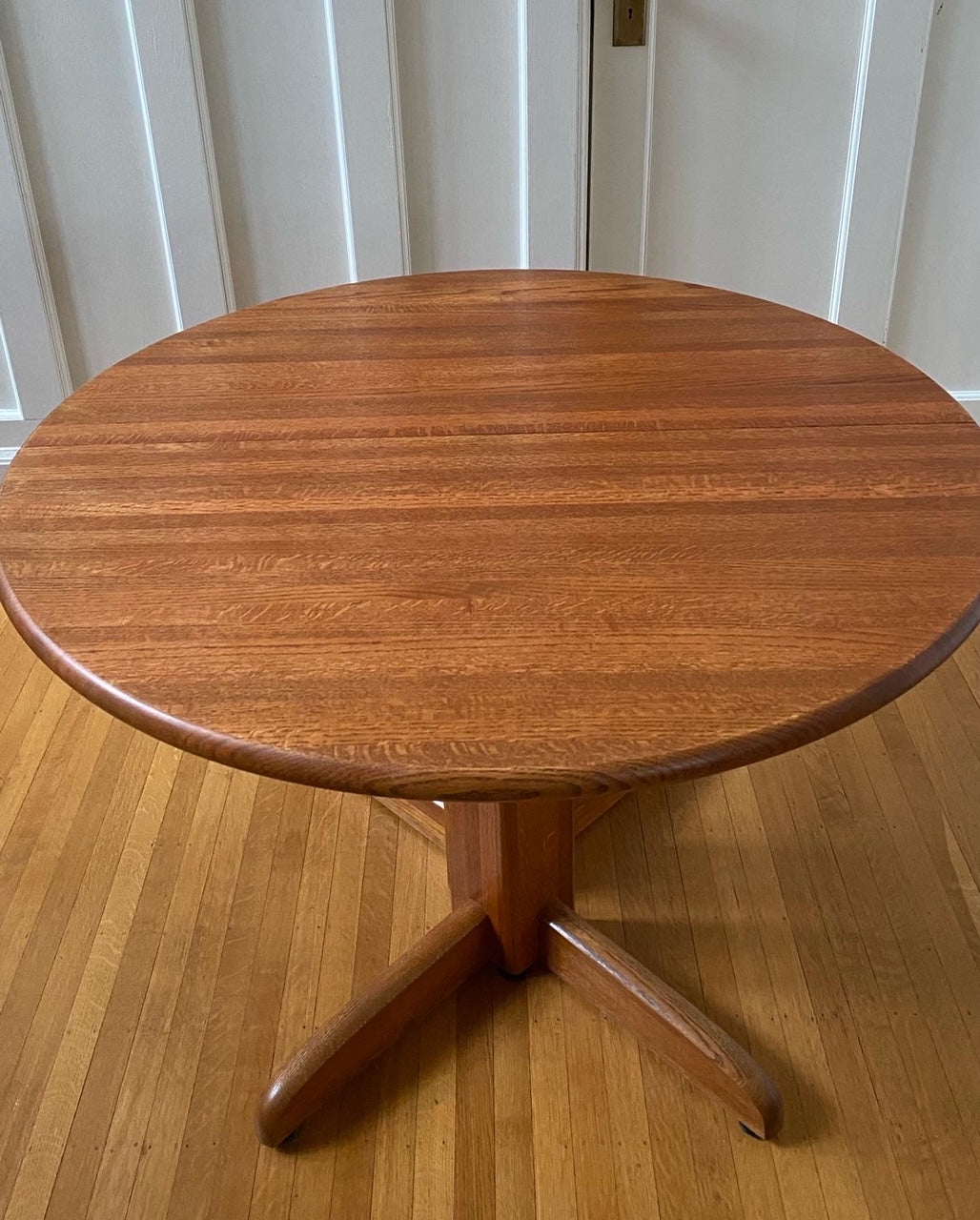 Vintage Oak Double Pedestal Table