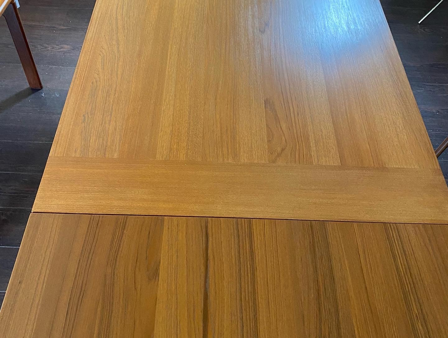 MCM RS Associates Teak Draw Leaf Dining Table- Cook Street Vintage