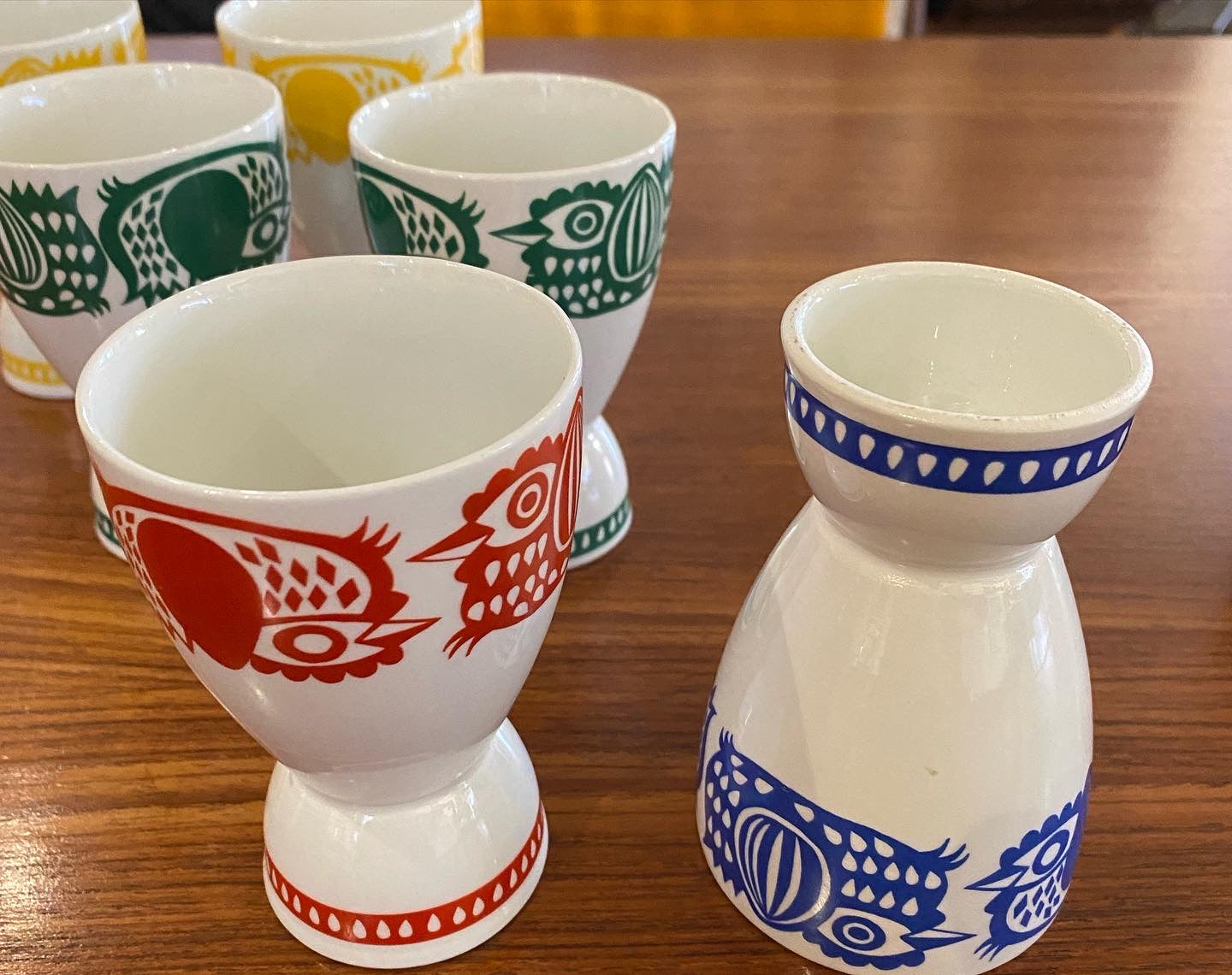 Pair of Rare 1960s Finnish "Kananpoika" Chick Dual Purpose Cups by Arabia- Cook Street Vintage