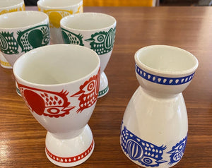 Pair of Rare 1960s Finnish "Kananpoika" Chick Dual Purpose Cups by Arabia- Cook Street Vintage