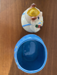 Interior shot of VIntage Cow Cookie Jar Made in Japan- Cook Street Vintage