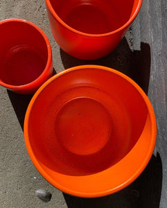 C-12 Orange Gainey Ceramics La Verne California Planter- Cook Street Vintage