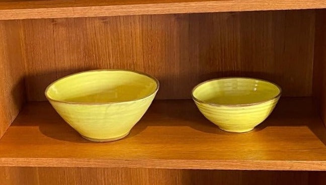 Kathryn Smyth yellow bowls-Cook Street Vintage