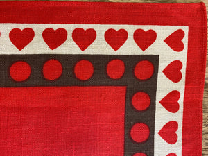 Traditional Danish Pattern Heart Placemats- Cook Street Vintage