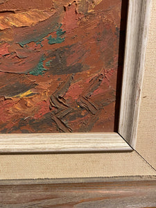 Large Vintage Oil on Board by Eric Schaap- Cook Street Vintage