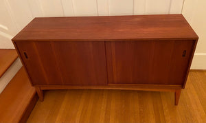 MCM Danish Design Teak Credenza With Sliding Doors- Cook Street Vintage