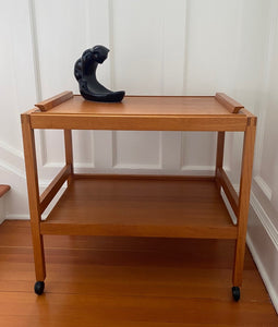 MCM Danish Teak Bar Cart by BL-Mobler- Cook Street Vintage