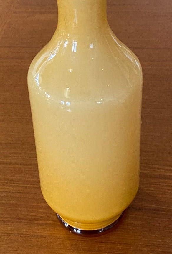 Yellow Opaline Bud Vase Made in Sweden- Cook Street Vintage