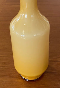 Yellow Opaline Bud Vase Made in Sweden- Cook Street Vintage
