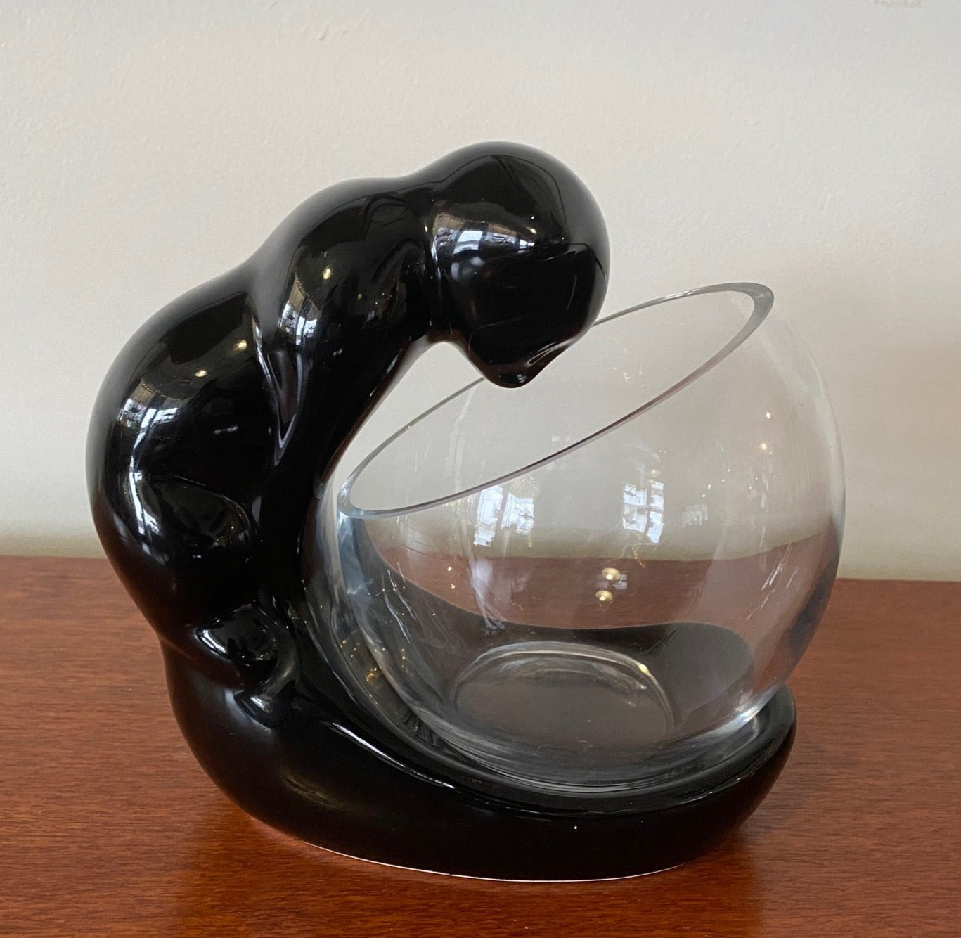 Vintage Gazing Cat Fish Bowl and Planter - Cook Street Vintage