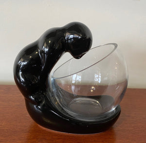 Vintage Gazing Cat Fish Bowl and Planter - Cook Street Vintage