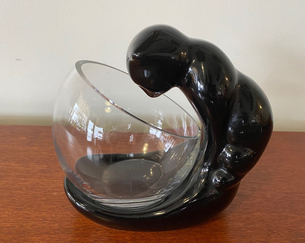 Vintage Gazing Cat Fish Bowl and Planter - Cook Street Vintage