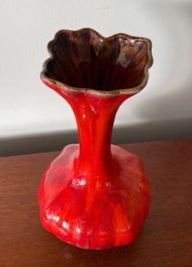 Red MCM Drip Glaze Vase by Seewai- Cook Street Vintage