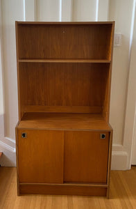 Danish teak bookshelf with Lower Cabinet- Cook Street Vintage