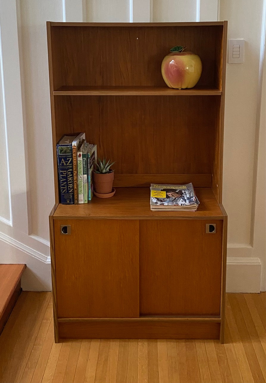 Danish teak bookshelf with Lower Cabinet- Cook Street Vintage