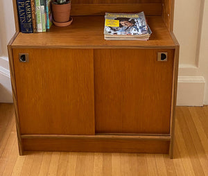 Danish teak bookshelf with Lower Cabinet- Cook Street Vintage
