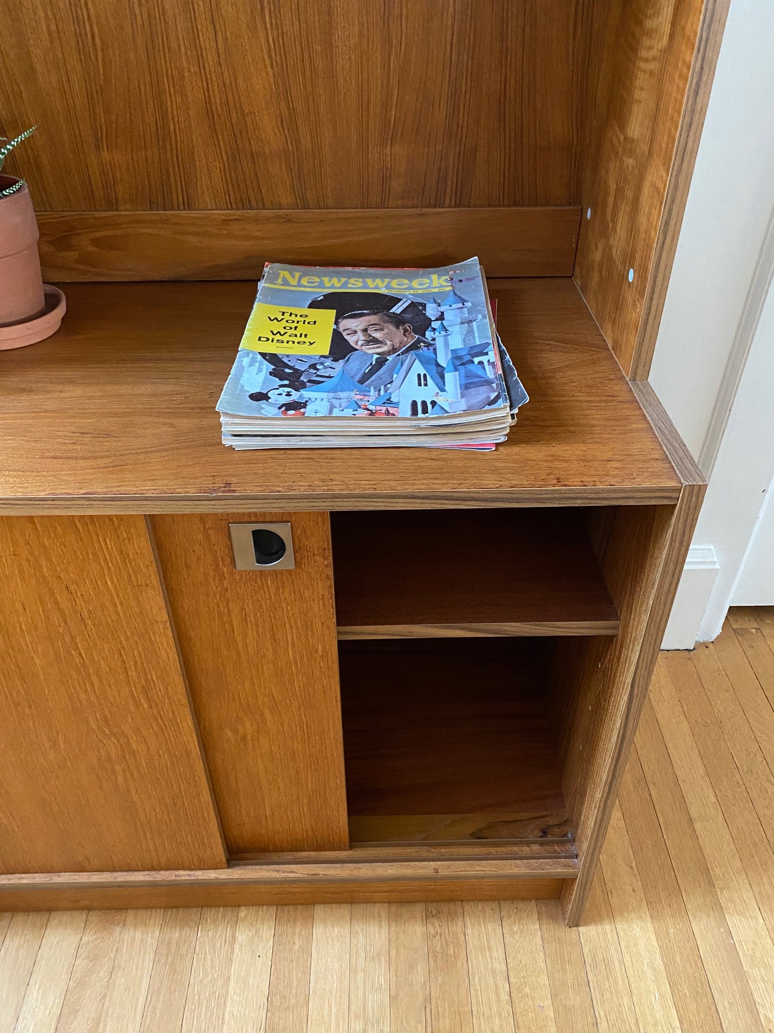 Danish teak bookshelf with Lower Cabinet- Cook Street Vintage