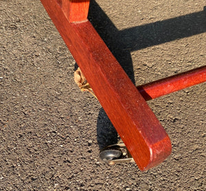 Get organized with this gorgeous vintage teak valet. Perfect in a bedroom or at the front door. In fabulous vintage condition with original casters and change catcher. Made in Italy by Reguitti -Cook Street Vintage   