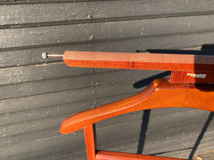 Get organized with this gorgeous vintage teak valet. Perfect in a bedroom or at the front door. In fabulous vintage condition with original casters and change catcher. Made in Italy by Reguitti -Cook Street Vintage   