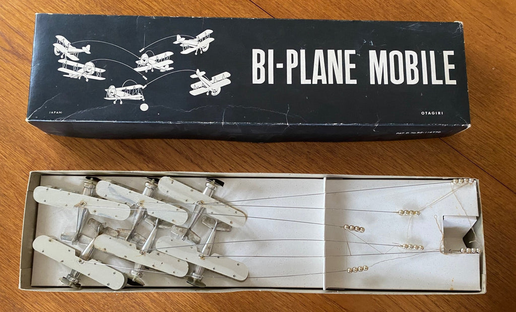 1960s Otagiri Bi-Plane Mobile Made in Japan- Cook Street Vintage