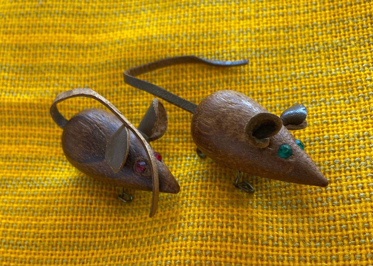Adorable Vintage Danish Wood Mouse Pin- Cook Street Vintage