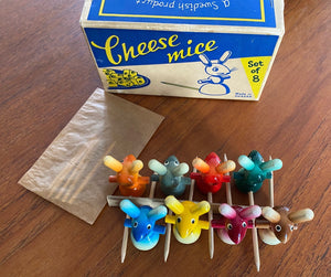 Set of 8 Vintage Swedish Cheese Mice- Cook Street Vintage
