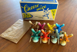 Set of 8 Vintage Swedish Cheese Mice- Cook Street Vintage