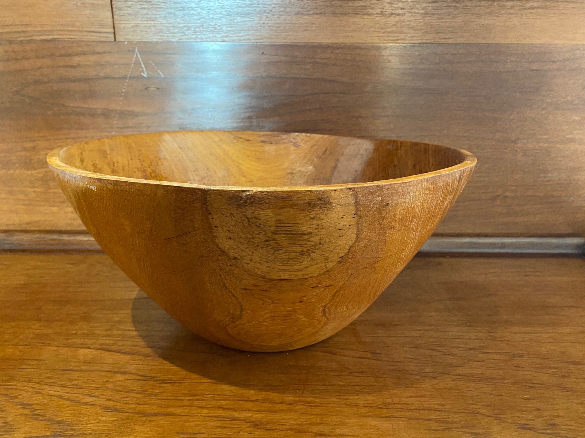 Large Vintage Teak Bowl