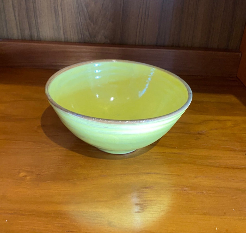 Small Kathryn Smyth Yellow Ceramic Bowl- Cook Street VIntage