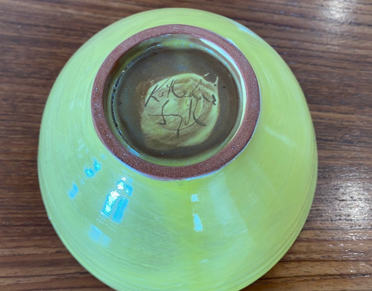 Small Kathryn Smyth Yellow Ceramic Bowl- Cook Street Vintage