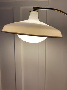 1960s Brass Arc Floor Lamp