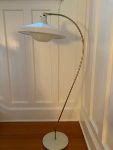1960s Brass Arc Floor Lamp
