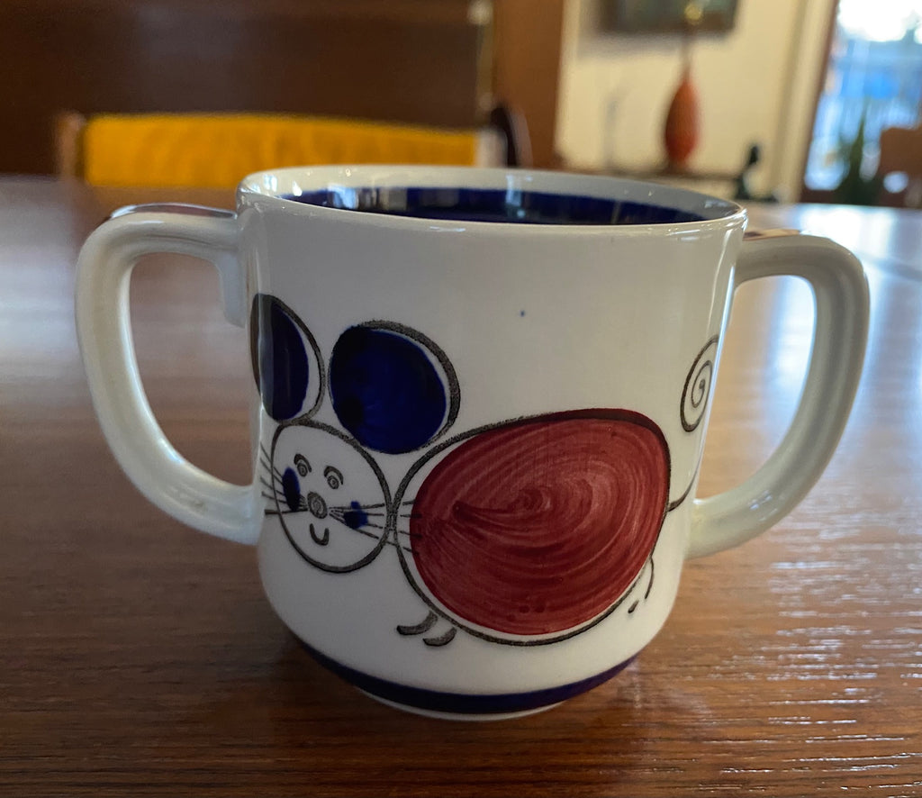 Rare Rorstrand Musikanten Child's Mug. Design byMarianne Westman. Adorable. Made in Sweden.-Cook Street Vintage