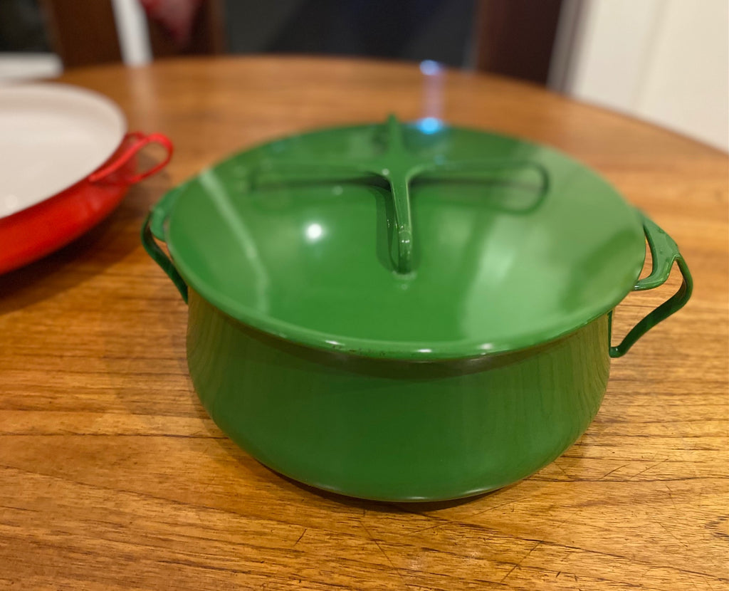 1970s Dansk Kobenstyle 10" Green Casserole- Cook Street Vintage