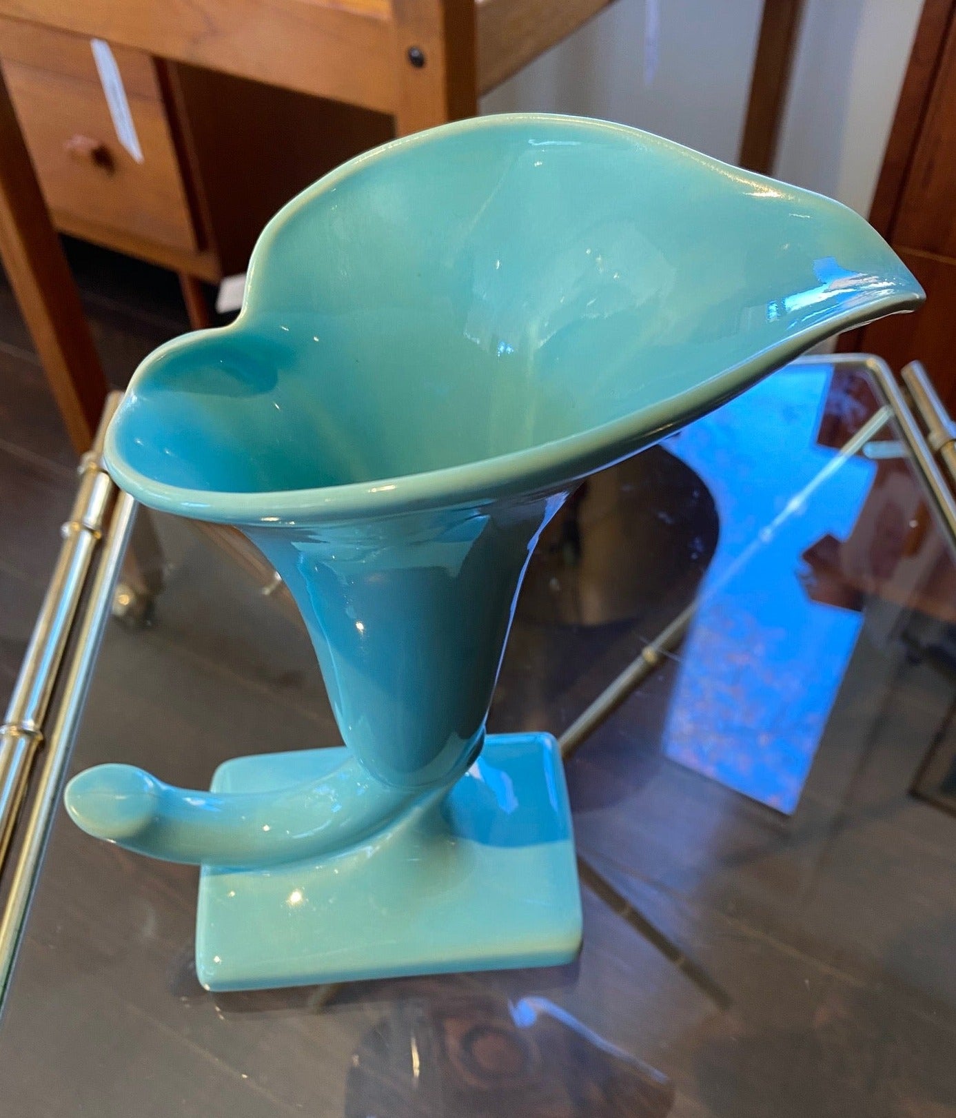 Ceramic Vintage Calla Lily Vase attributed to Catalina Pottery- Cook Street Vintage