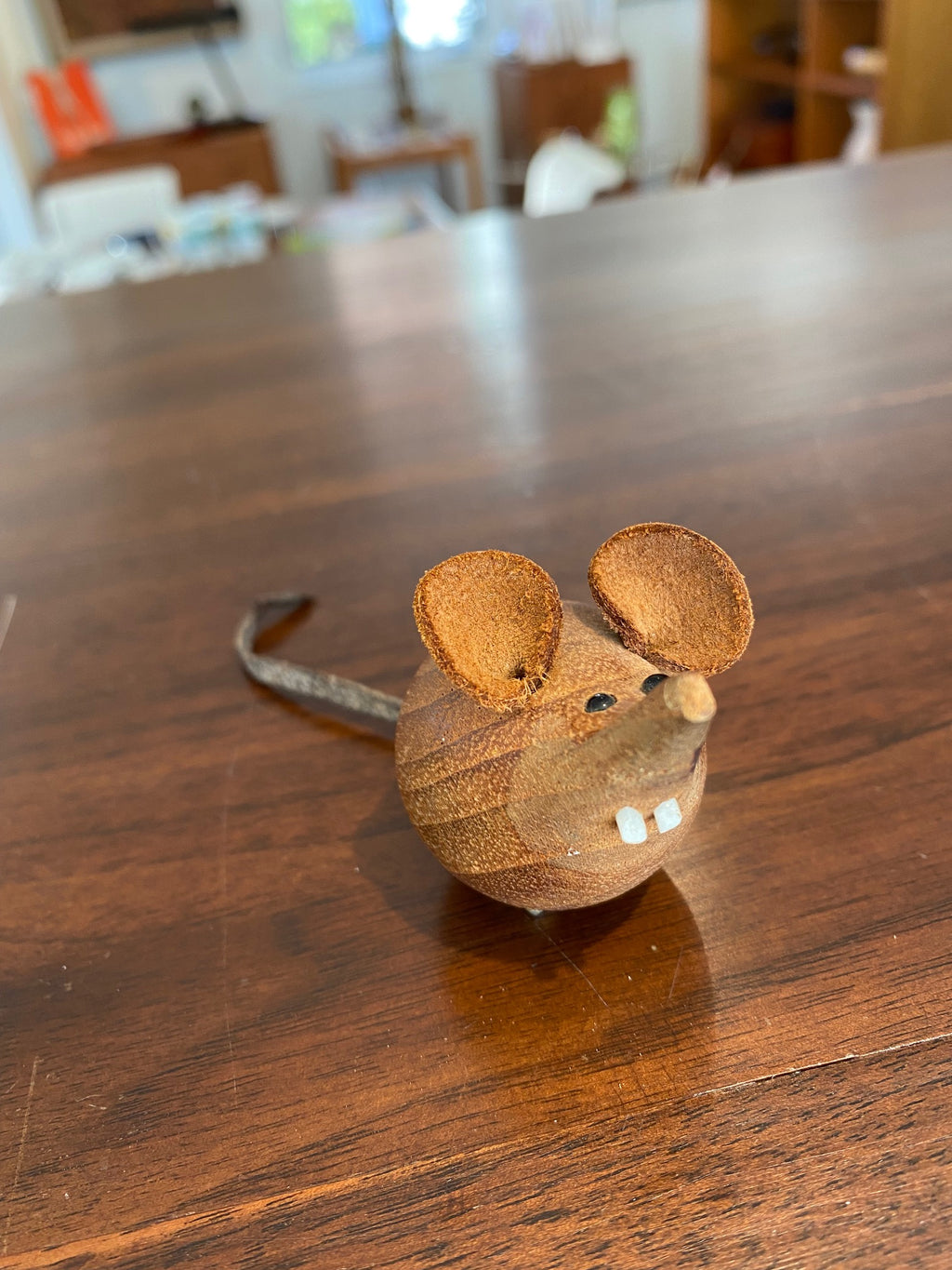 Small Danish H&F Wood Mouse- Cook Street Vintage
