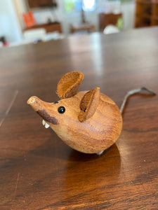 Small Danish H&F Wood Mouse- Cook Street Vintage