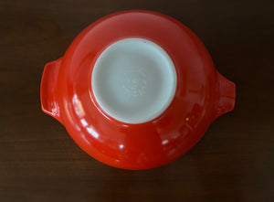 Bright red 1970s Pyrex 444 mixing bowl in excellent condition- Cook Street Vintage
