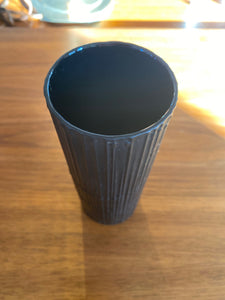 Tapio Wirkkala "Porcelain Noire" Black Matte Vase- Cook Street Vintage