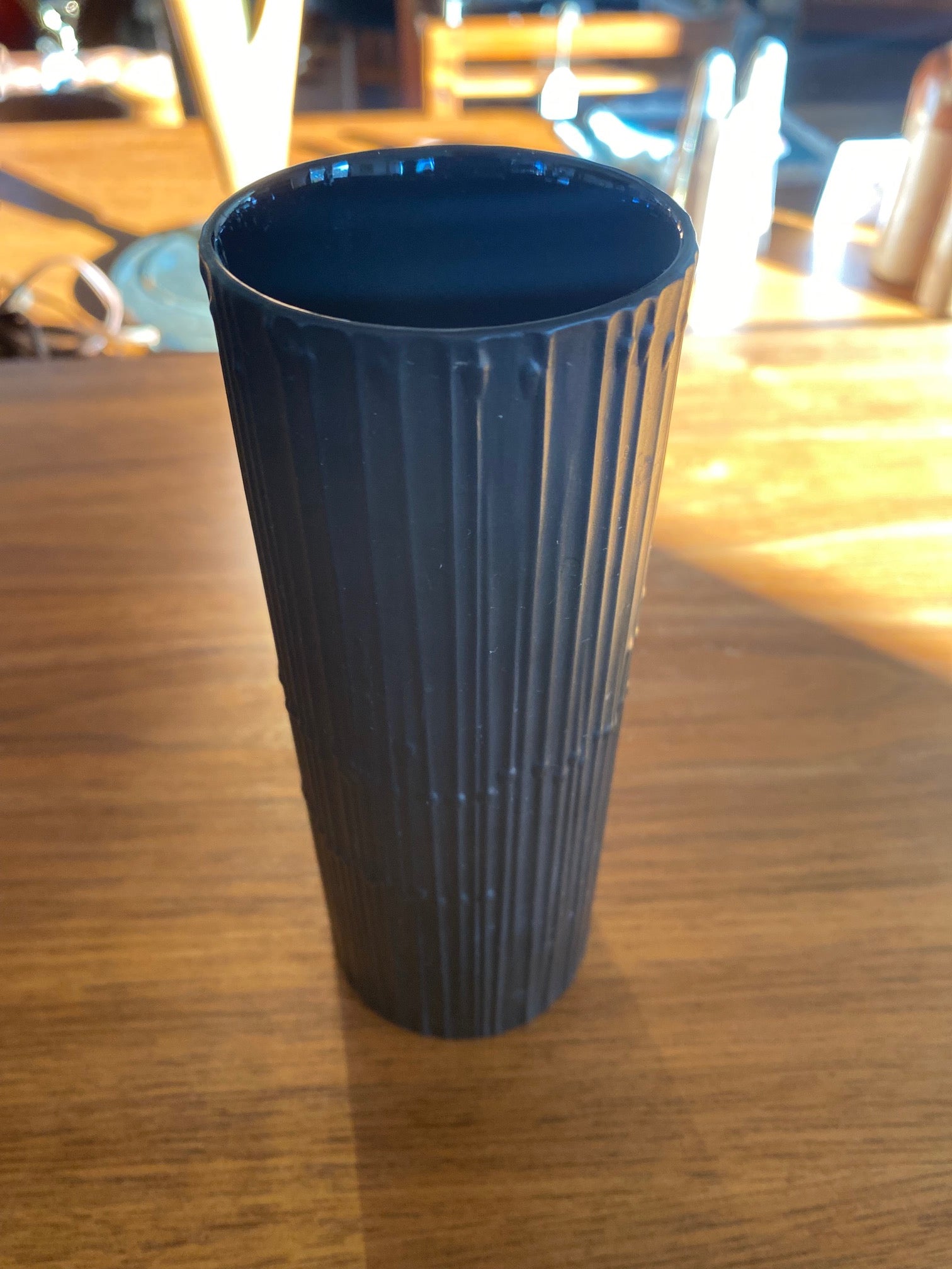 Tapio Wirkkala "Porcelain Noire" Black Matte Vase- Cook Street Vintage