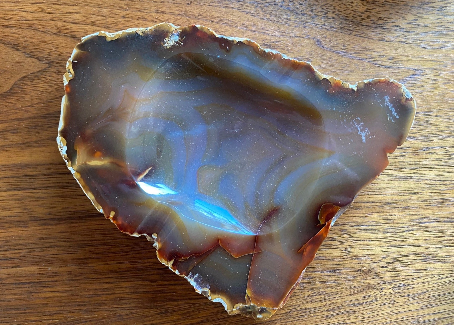 Midcentury Agate Ashtray