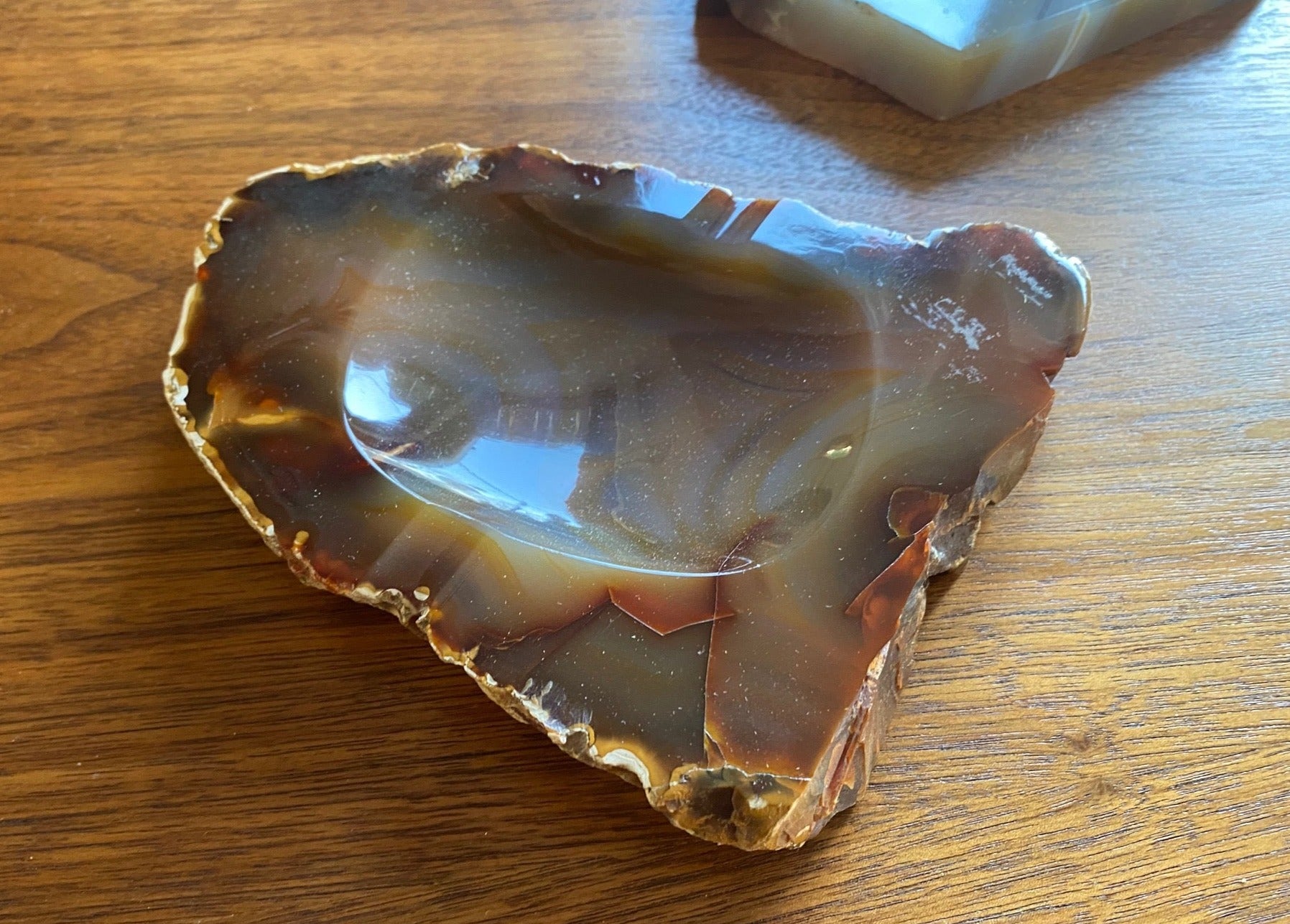 Midcentury Agate Ashtray