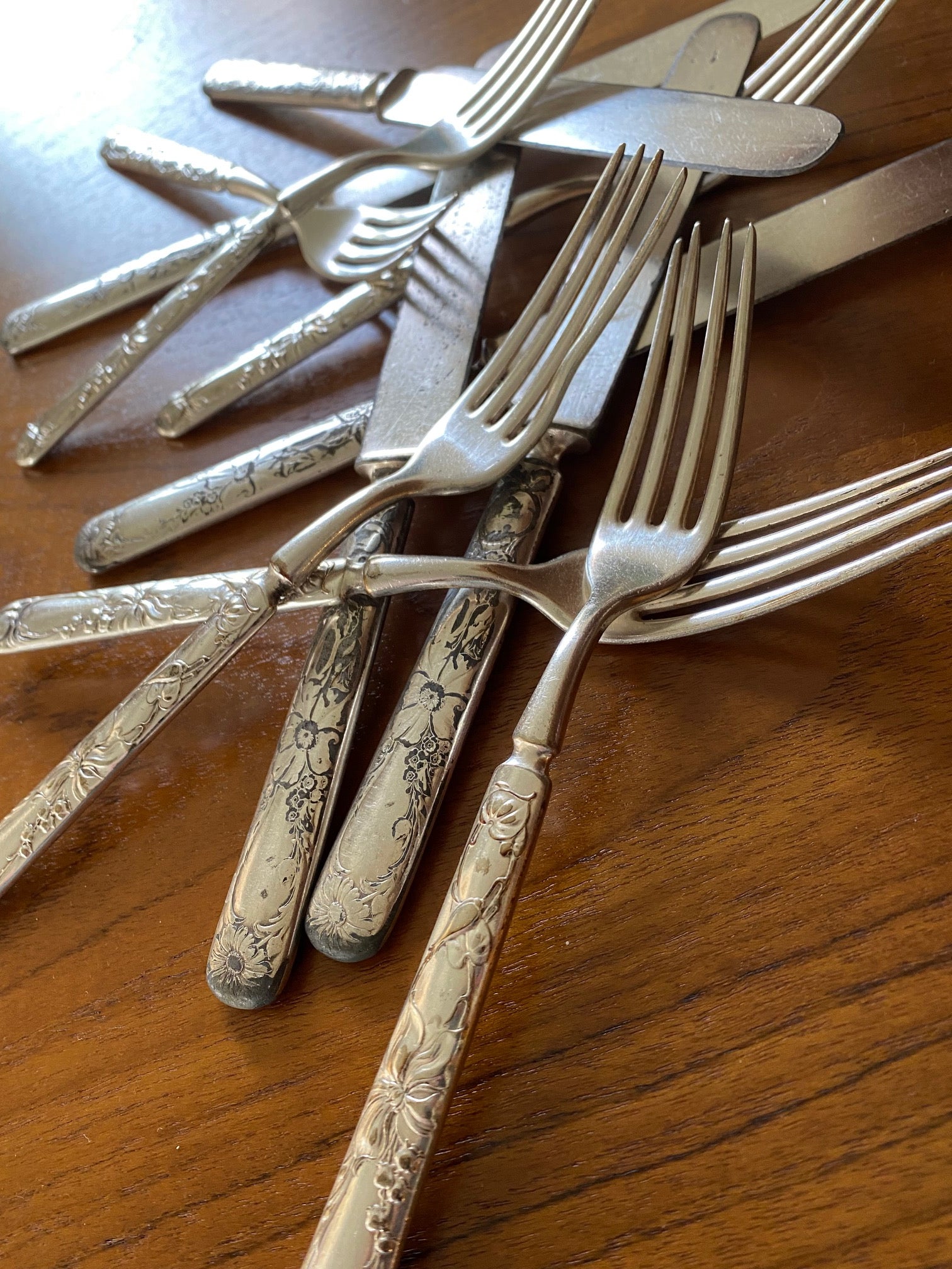 Vintage silver plate cutlery by R Wallace- Cook Street Vintage