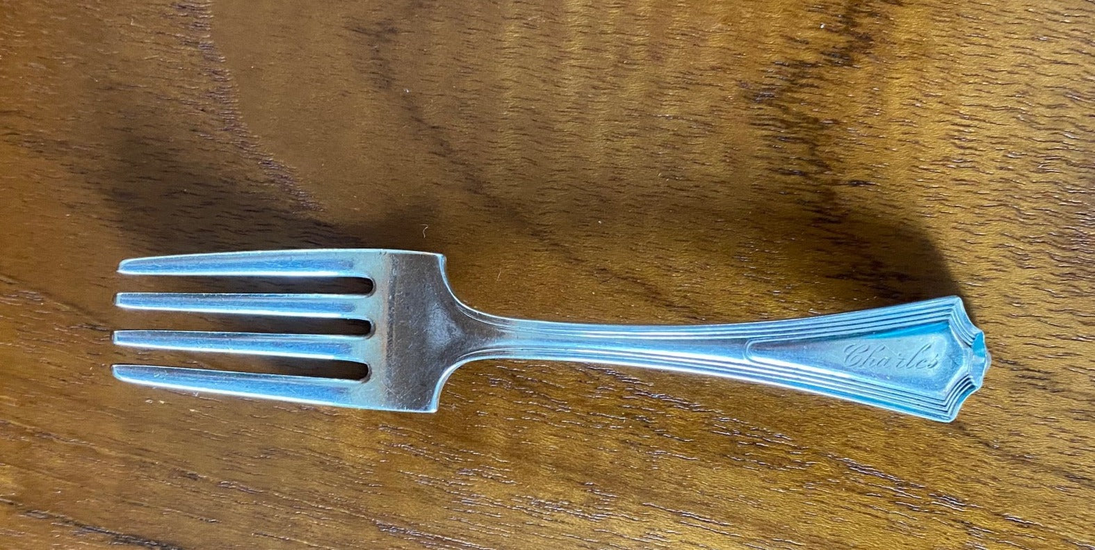Vintage Silver Plate Baby Fork "Charles"- Cook Street Vintage
