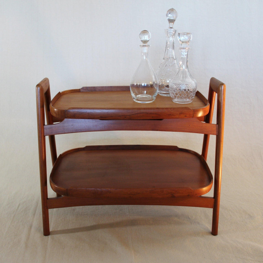 Gorgeous Teak Serving Cart - Cook Street Vintage