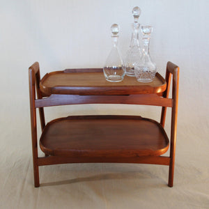 Gorgeous Teak Serving Cart - Cook Street Vintage
